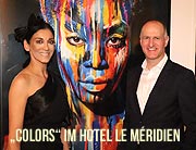 Eröffnung der Ausstellung „Colors“ am 20.05.2019: Künstlerin Afsaneh Nagy bringt Farbe ins Le Méridien München (©Foto: Martin Schmitz)
